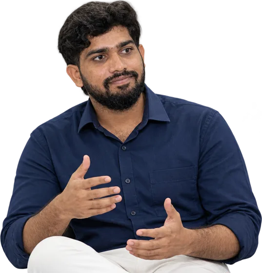 Rakesh Bandari discussing a digital marketing plan for a business in Hyderabad