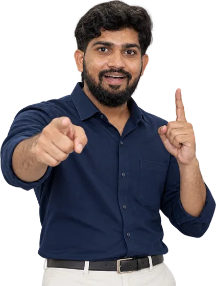 Rakesh Bandari explaining Video Editing Services in Hyderabad