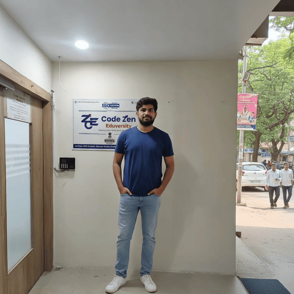 Our team visiting Code Zen Eduversity, Madhapur