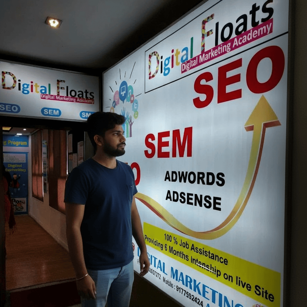 Our team visiting Digital Floats Institute, Ameerpet Hyderabad