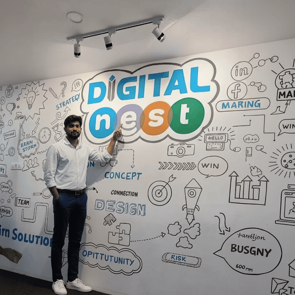 Our team visiting Digital Nest School of Business, HITEC City Hyderabad