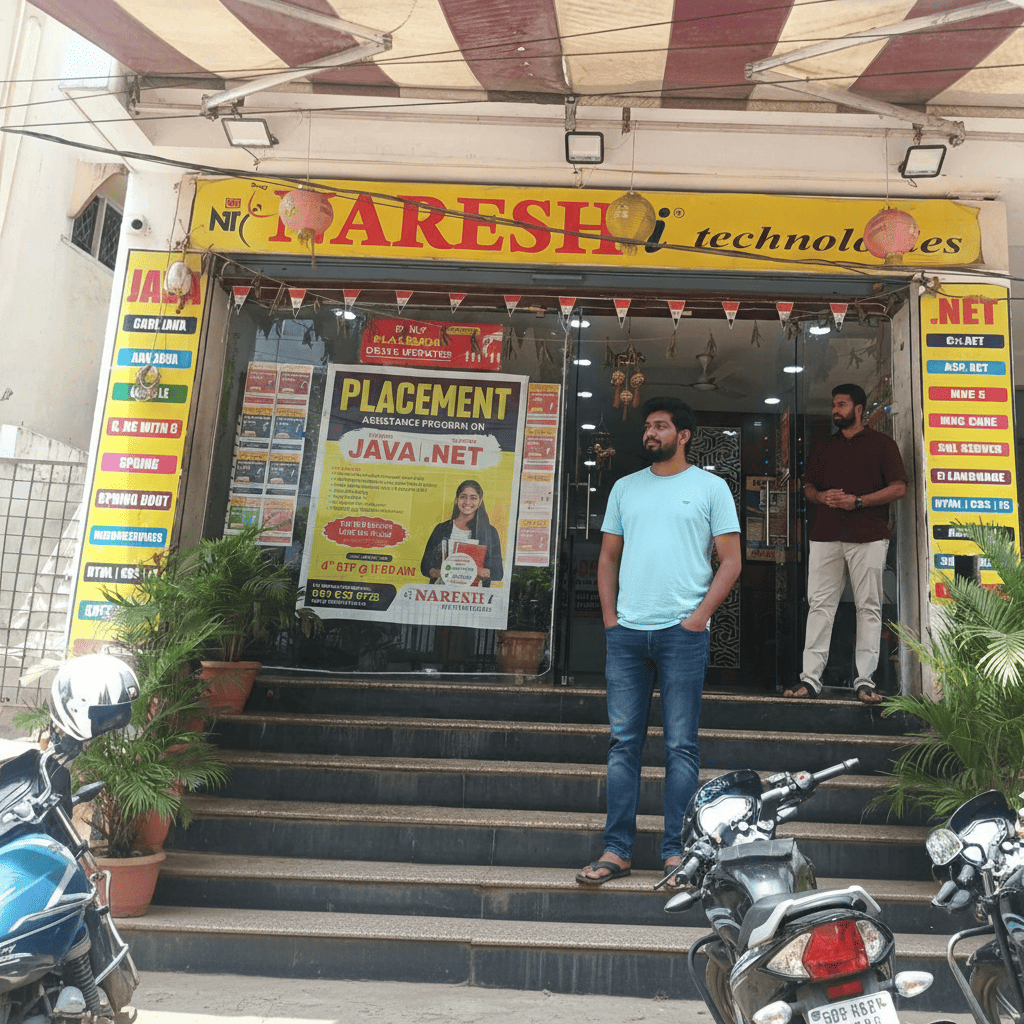 Our team visiting Naresh IT, Ameerpet Hyderabad